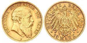 10 Mark Grand Duchy of Baden (1806-1918) Gold Friedrich I. (Baden, Großherzog) (1826 - 1907)