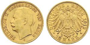 10 Mark Grand Duchy of Baden (1806-1918) Gold Friedrich II. (Baden, Großherzog) (1857 - 1928)