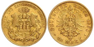 10 Mark Hamburg Gold 