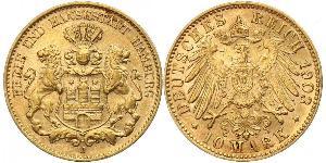 10 Mark Hamburg Gold 