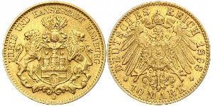 10 Mark Hamburg Gold 