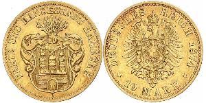 10 Mark Hamburg Gold 