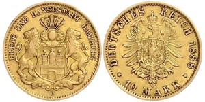 10 Mark Hamburg Gold 