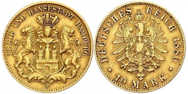 10 Mark Hamburg Gold 