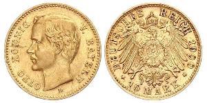 10 Mark Kingdom of Bavaria (1806 - 1918) Gold Otto of Bavaria (1848 – 1916)