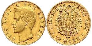 10 Mark Kingdom of Bavaria (1806 - 1918) Gold Otto of Bavaria (1848 – 1916)