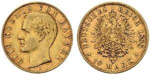 10 Mark Kingdom of Bavaria (1806 - 1918) Gold Otto of Bavaria (1848 – 1916)