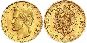 10 Mark Kingdom of Bavaria (1806 - 1918) Gold Otto of Bavaria (1848 – 1916)