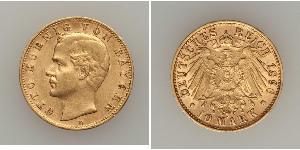 10 Mark Kingdom of Bavaria (1806 - 1918) Gold Otto of Bavaria (1848 – 1916)