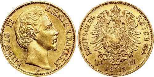 10 Mark Kingdom of Bavaria (1806 - 1918) Gold Ludwig I of Bavaria (1786 – 1868)