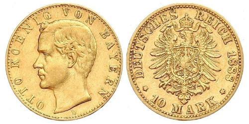 10 Mark Kingdom of Bavaria (1806 - 1918) Gold Otto of Bavaria (1848 – 1916)