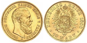 10 Mark Kingdom of Prussia (1701-1918) Gold Frederick William III of Prussia (1770 -1840)