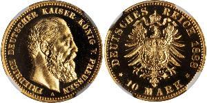 10 Mark Kingdom of Prussia (1701-1918) Gold Frederick William III of Prussia (1770 -1840)