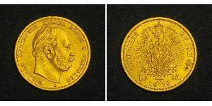 10 Mark Kingdom of Prussia (1701-1918) Gold Wilhelm I, German Emperor (1797-1888)