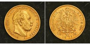 10 Mark Kingdom of Prussia (1701-1918) Gold Wilhelm I, German Emperor (1797-1888)