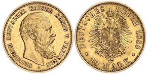 10 Mark Kingdom of Prussia (1701-1918) Gold Frederick William III of Prussia (1770 -1840)