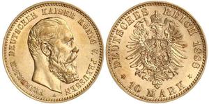 10 Mark Kingdom of Prussia (1701-1918) Gold Frederick William III of Prussia (1770 -1840)