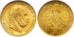 10 Mark Kingdom of Prussia (1701-1918) Gold Wilhelm I, German Emperor (1797-1888)