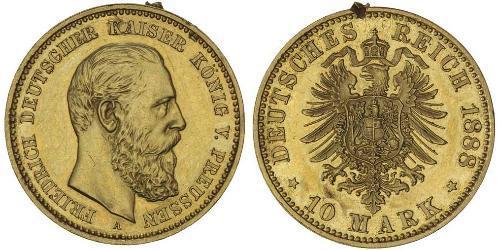 10 Mark Kingdom of Prussia (1701-1918) Gold Frederick William III of Prussia (1770 -1840)