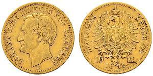 10 Mark Kingdom of Saxony (1806 - 1918) Gold 