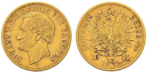 10 Mark Kingdom of Saxony (1806 - 1918) Gold 