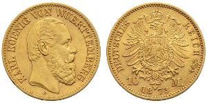 10 Mark Kingdom of Württemberg (1806-1918) Gold Charles I of Württemberg