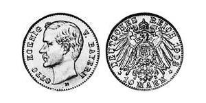 10 Mark Königreich Bayern (1806 - 1918) Gold Otto (Bayern)(1848 – 1916)