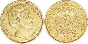 10 Mark Königreich Bayern (1806 - 1918) Gold Ludwig I. (Bayern)(1786 – 1868)