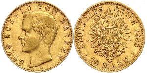 10 Mark Königreich Bayern (1806 - 1918) Gold Otto (Bayern)(1848 – 1916)