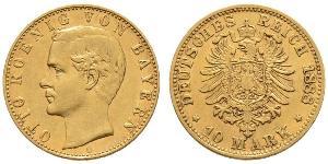 10 Mark Königreich Bayern (1806 - 1918) Gold Otto (Bayern)(1848 – 1916)