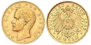 10 Mark Königreich Bayern (1806 - 1918) Gold Otto (Bayern)(1848 – 1916)