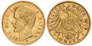 10 Mark Königreich Bayern (1806 - 1918) Gold Otto (Bayern)(1848 – 1916)