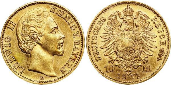 10 Mark Königreich Bayern (1806 - 1918) Gold Ludwig I. (Bayern)(1786 – 1868)