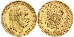 10 Mark Königreich Preußen (1701-1918) Gold Wilhelm I, German Emperor (1797-1888)