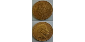 10 Mark Königreich Preußen (1701-1918) Gold Wilhelm I, German Emperor (1797-1888)