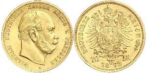 10 Mark Königreich Preußen (1701-1918) Gold Wilhelm I, German Emperor (1797-1888)