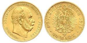 10 Mark Königreich Preußen (1701-1918) Gold Wilhelm I, German Emperor (1797-1888)