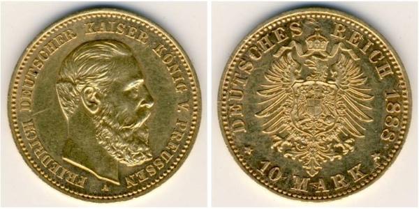 10 Mark Königreich Preußen (1701-1918) Gold 