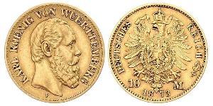 10 Mark Königreich Württemberg (1806-1918) Gold Karl (Württemberg)