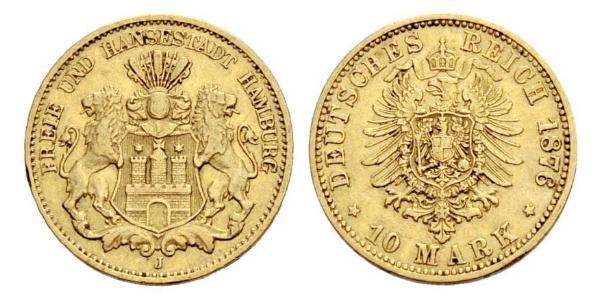 10 Mark States of Germany Gold 