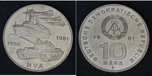 10 Mark Deutsche Demokratische Republik (1949-1990) Kupfer/Nickel 