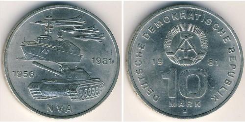 10 Mark Deutsche Demokratische Republik (1949-1990) Kupfer/Nickel 