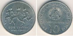 10 Mark República Democrática Alemana (1949-1990) Níquel/Cobre 