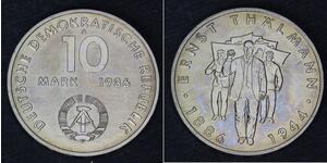 10 Mark República Democrática Alemana (1949-1990) Níquel/Cobre 