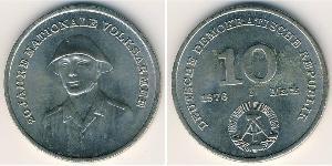 10 Mark República Democrática Alemana (1949-1990) Níquel/Cobre 