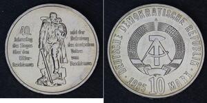 10 Mark República Democrática Alemana (1949-1990) Níquel/Cobre 