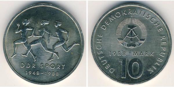 10 Mark República Democrática Alemana (1949-1990) Níquel/Cobre 