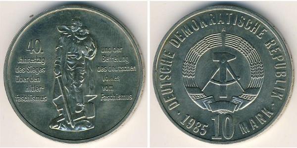 10 Mark República Democrática Alemana (1949-1990) Níquel/Cobre 