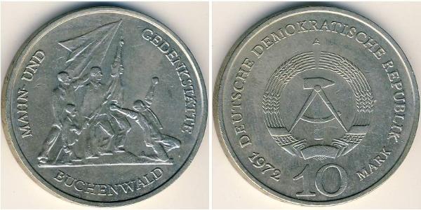 10 Mark República Democrática Alemana (1949-1990) Níquel/Cobre 