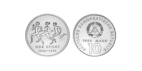 10 Mark República Democrática Alemana (1949-1990) Níquel/Cobre 